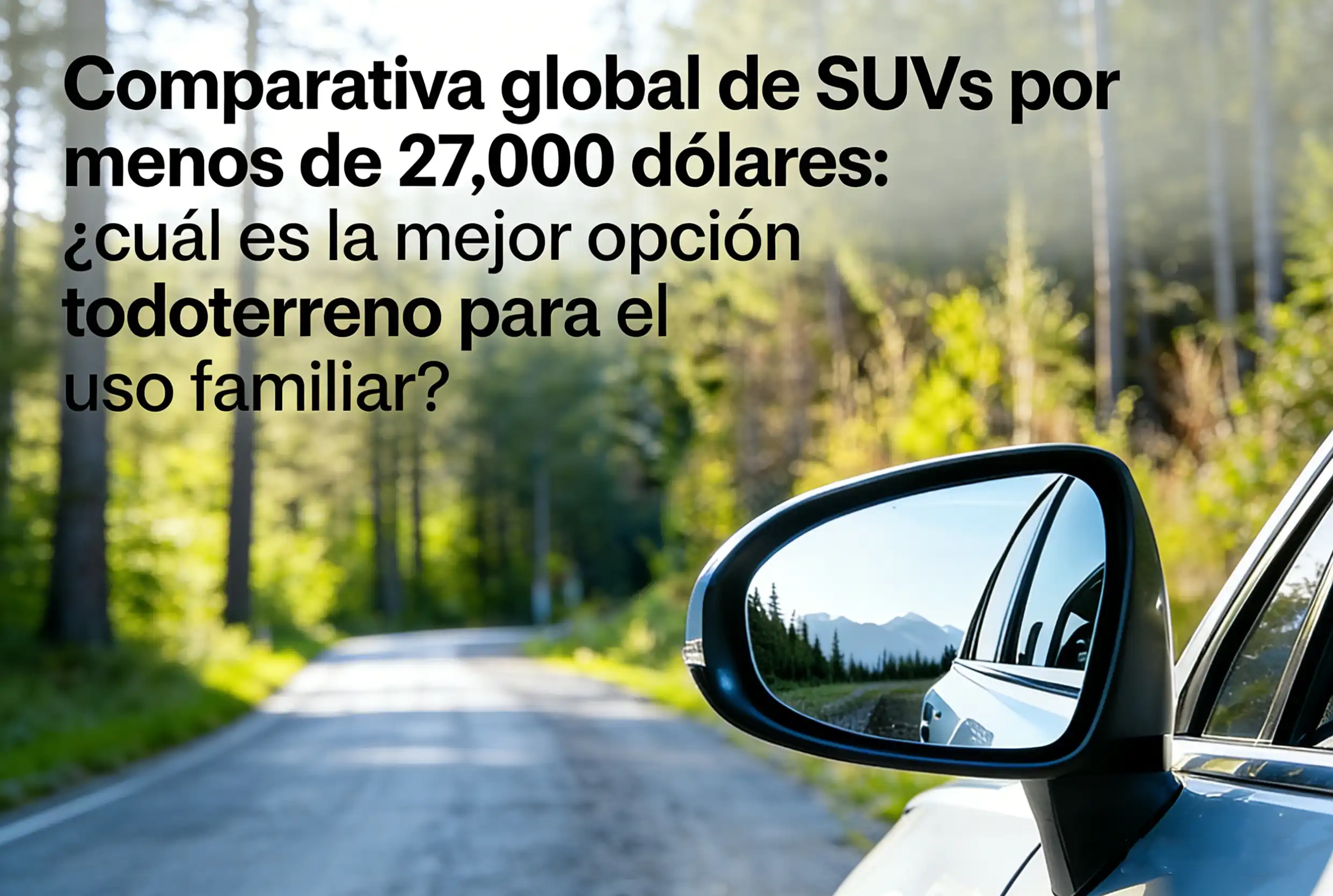 Comparativa global de SUVs por menos de 27.000 dólares: ¿cuál es la mejor opción todoterreno para el uso familiar?